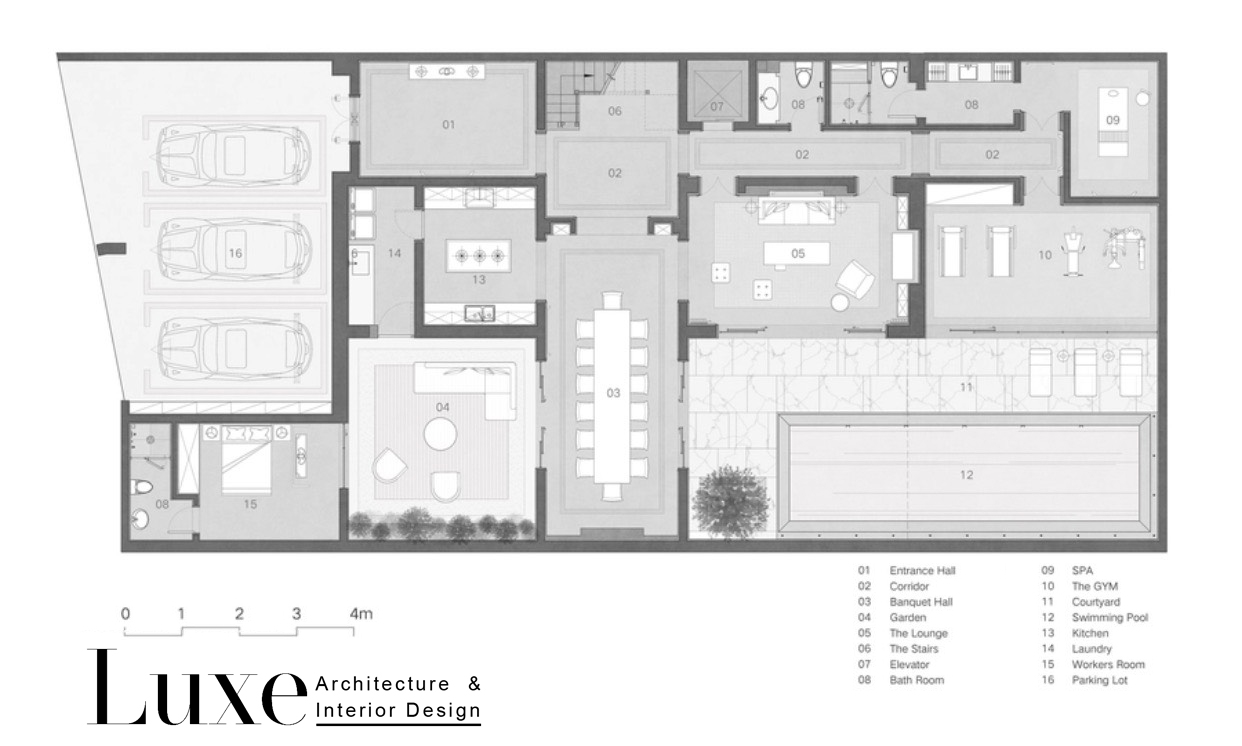 Thiết Kế Nội Thất Biệt Thự Liền Kề Tân Cổ điển 500 M2 (27)